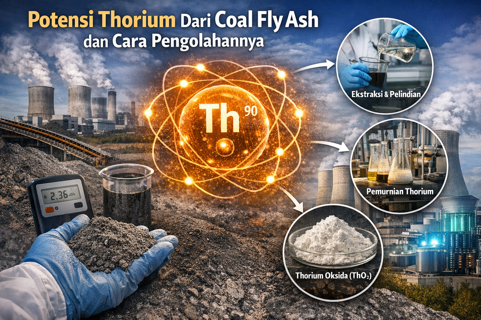 Potensi Thorium Dari Coal Fly Ash dan Cara Pengolahannya