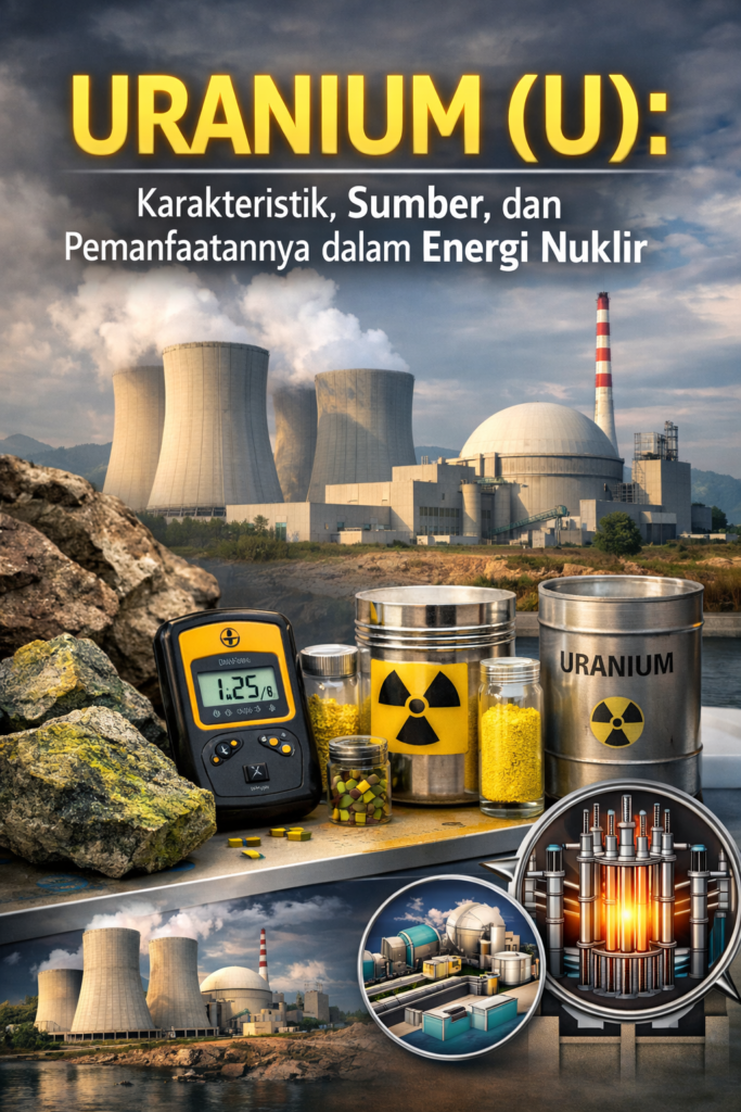 Uranium, Karakteristik, Sumber, dan Pemanfaatannya dalam Energi Nuklir