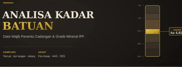proses analisa kadar batuan untuk izin IPR